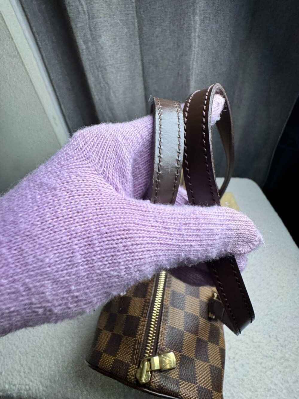 LOUIS VUITTON Authentic Papillon 30 in Damier Ebene - Picture 14 of 14